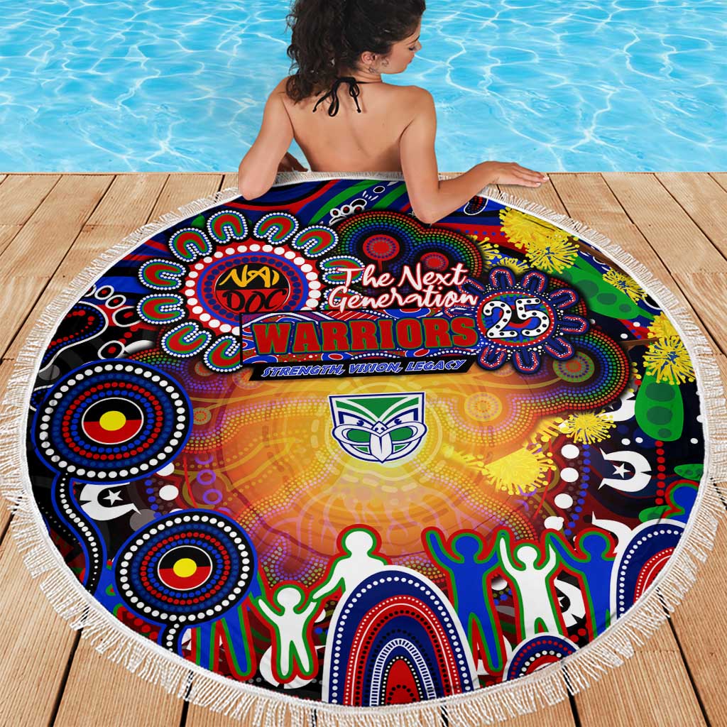 NAIDOC Week 2025 Warriors Rugby Beach Blanket Aboriginal Dot Painting