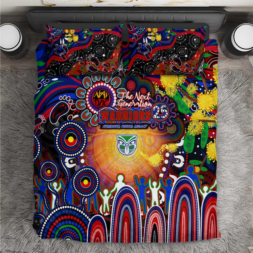 NAIDOC Week 2025 Warriors Rugby Bedding Set Aboriginal Dot Painting