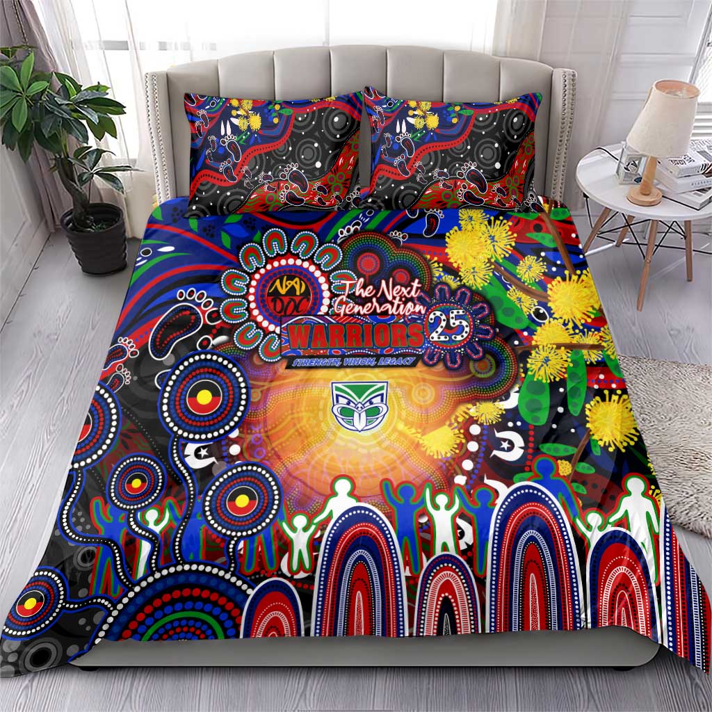 NAIDOC Week 2025 Warriors Rugby Bedding Set Aboriginal Dot Painting