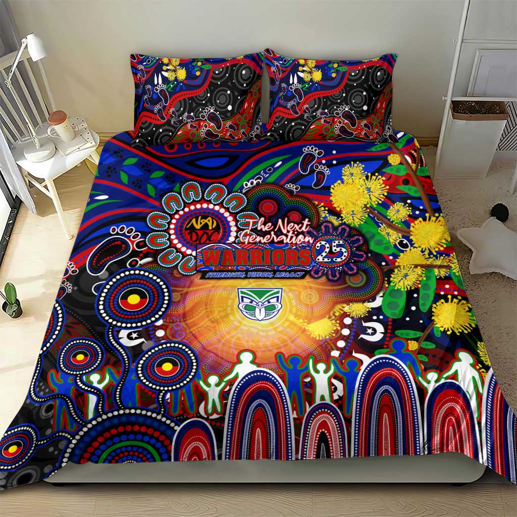 NAIDOC Week 2025 Warriors Rugby Bedding Set Aboriginal Dot Painting