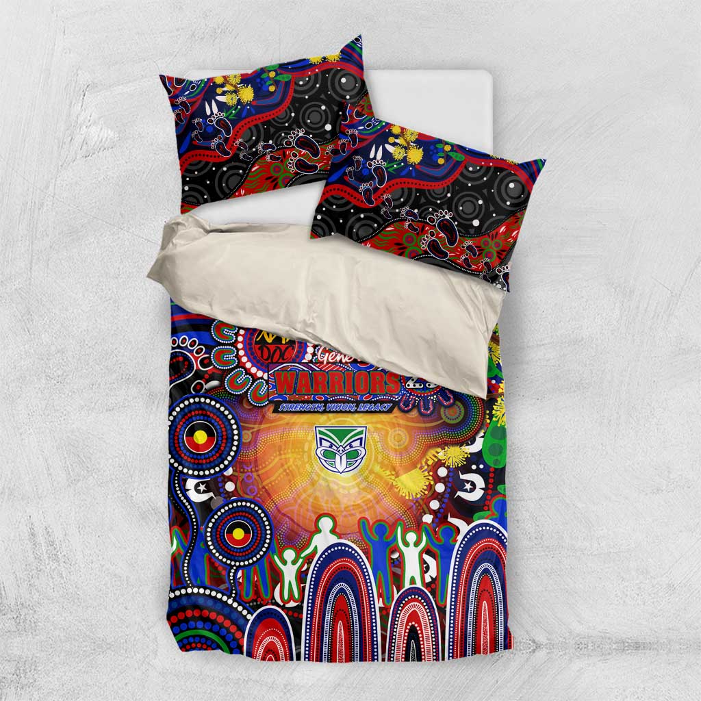 NAIDOC Week 2025 Warriors Rugby Bedding Set Aboriginal Dot Painting