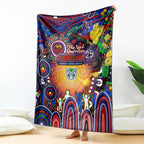 NAIDOC Week 2025 Warriors Rugby Blanket Aboriginal Dot Painting