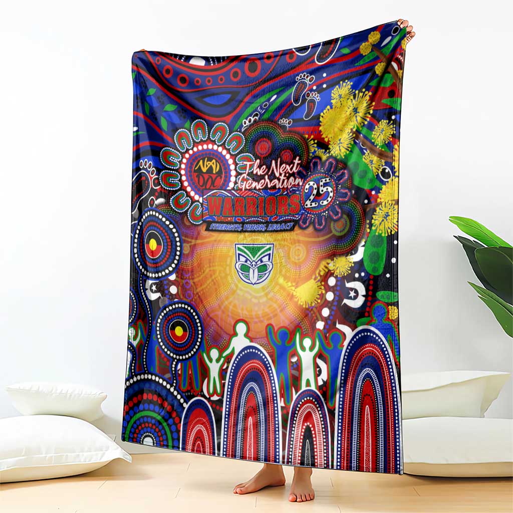 NAIDOC Week 2025 Warriors Rugby Blanket Aboriginal Dot Painting