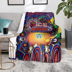 NAIDOC Week 2025 Warriors Rugby Blanket Aboriginal Dot Painting