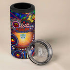 NAIDOC Week 2025 Warriors Rugby 4 in 1 Can Cooler Tumbler Aboriginal Dot Painting