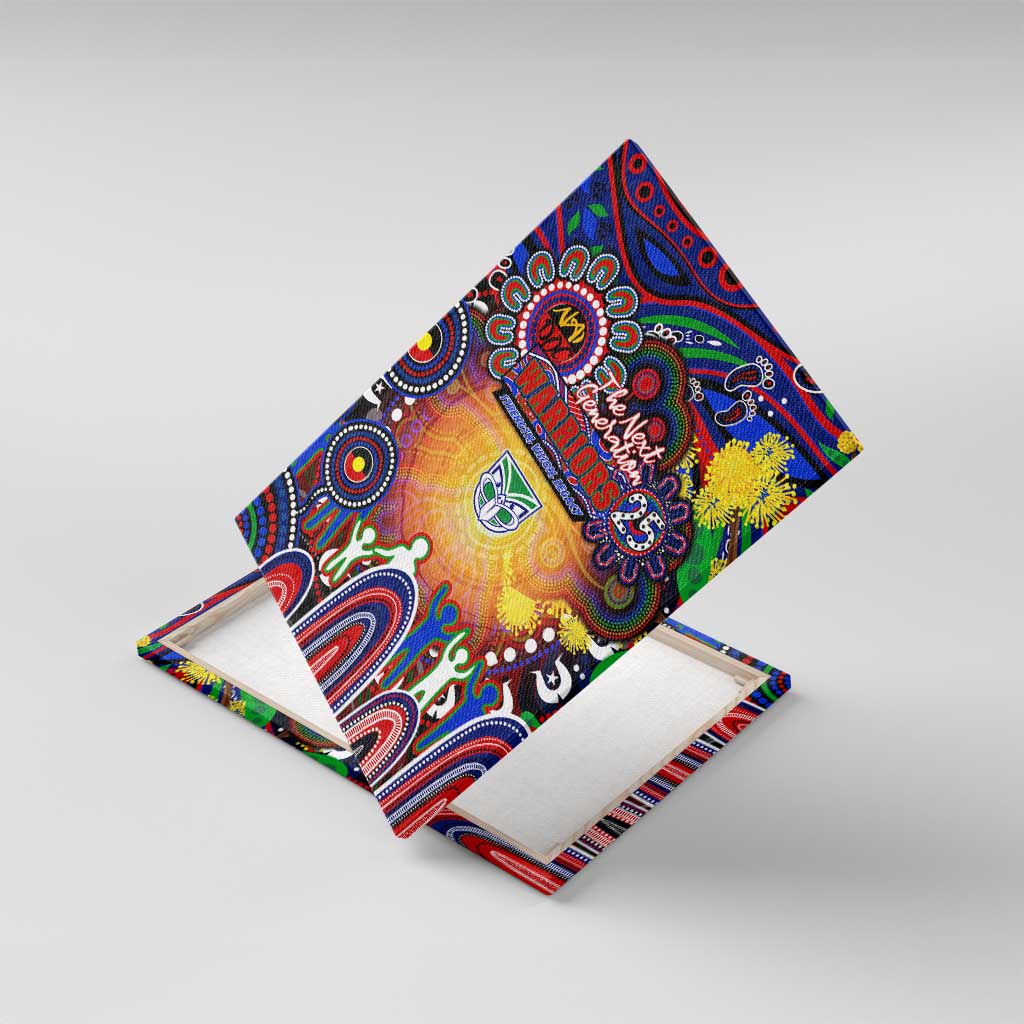 NAIDOC Week 2025 Warriors Rugby Canvas Wall Art Aboriginal Dot Painting