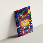 NAIDOC Week 2025 Warriors Rugby Canvas Wall Art Aboriginal Dot Painting
