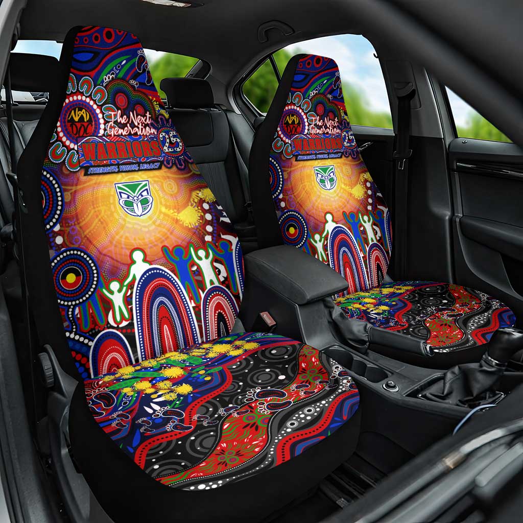 NAIDOC Week 2025 Warriors Rugby Car Seat Cover Aboriginal Dot Painting