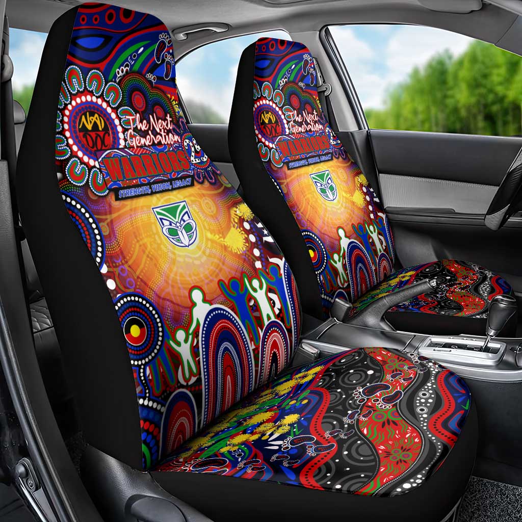 NAIDOC Week 2025 Warriors Rugby Car Seat Cover Aboriginal Dot Painting