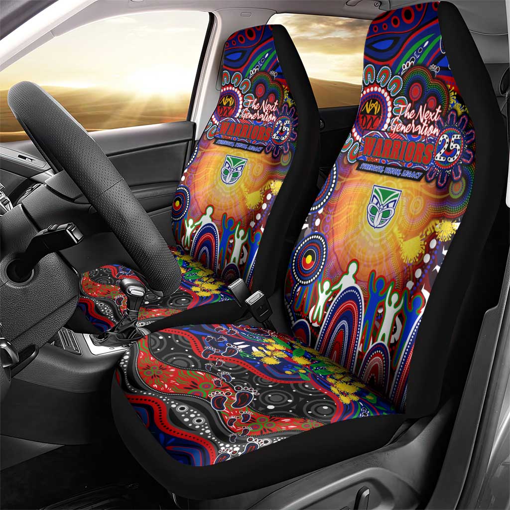 NAIDOC Week 2025 Warriors Rugby Car Seat Cover Aboriginal Dot Painting