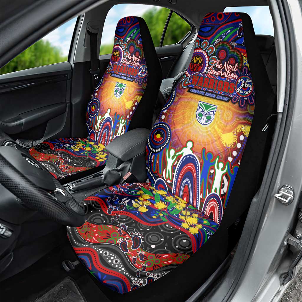 NAIDOC Week 2025 Warriors Rugby Car Seat Cover Aboriginal Dot Painting