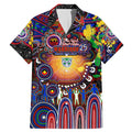 Personalised NAIDOC Week 2025 Warriors Rugby Family Matching Mermaid Dress and Hawaiian Shirt Aboriginal Dot Painting