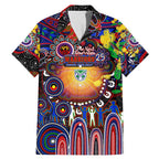 Personalised NAIDOC Week 2025 Warriors Rugby Family Matching Mermaid Dress and Hawaiian Shirt Aboriginal Dot Painting