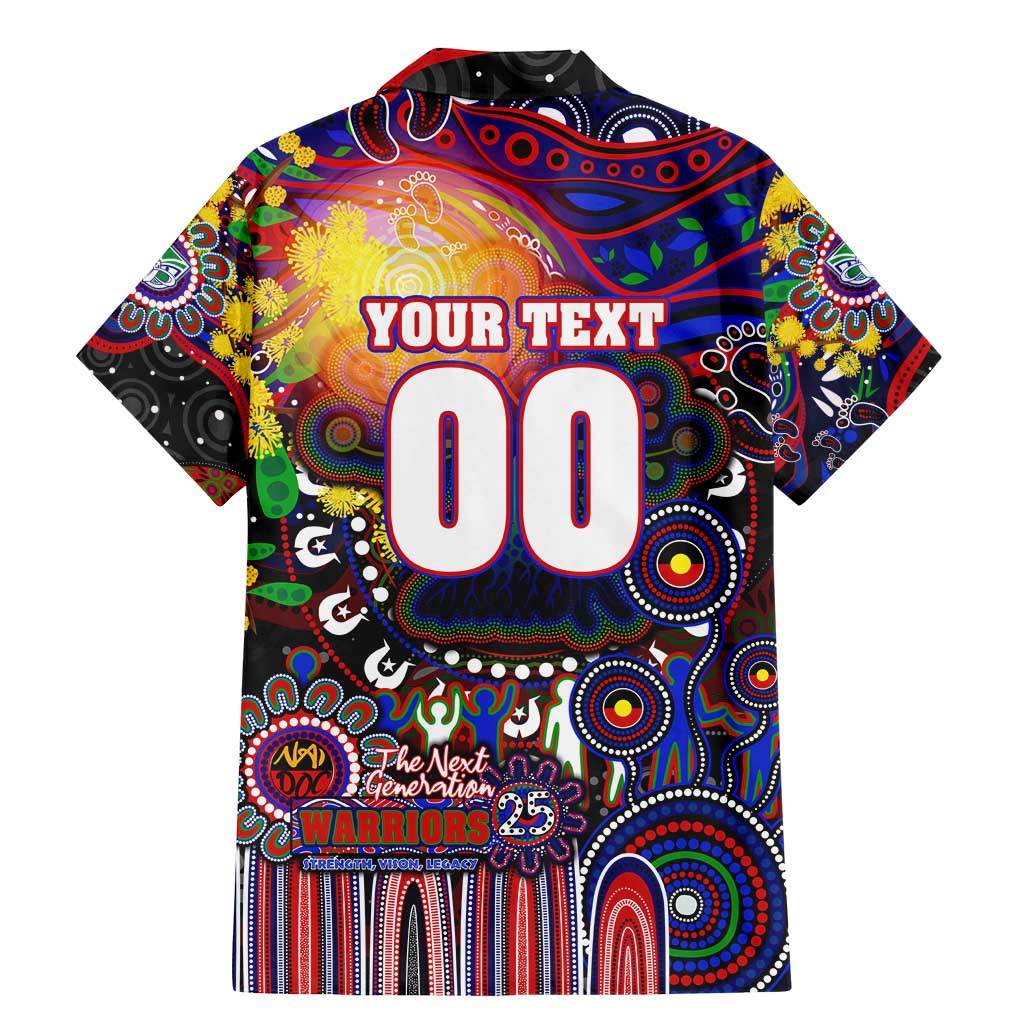 Personalised NAIDOC Week 2025 Warriors Rugby Family Matching Mermaid Dress and Hawaiian Shirt Aboriginal Dot Painting