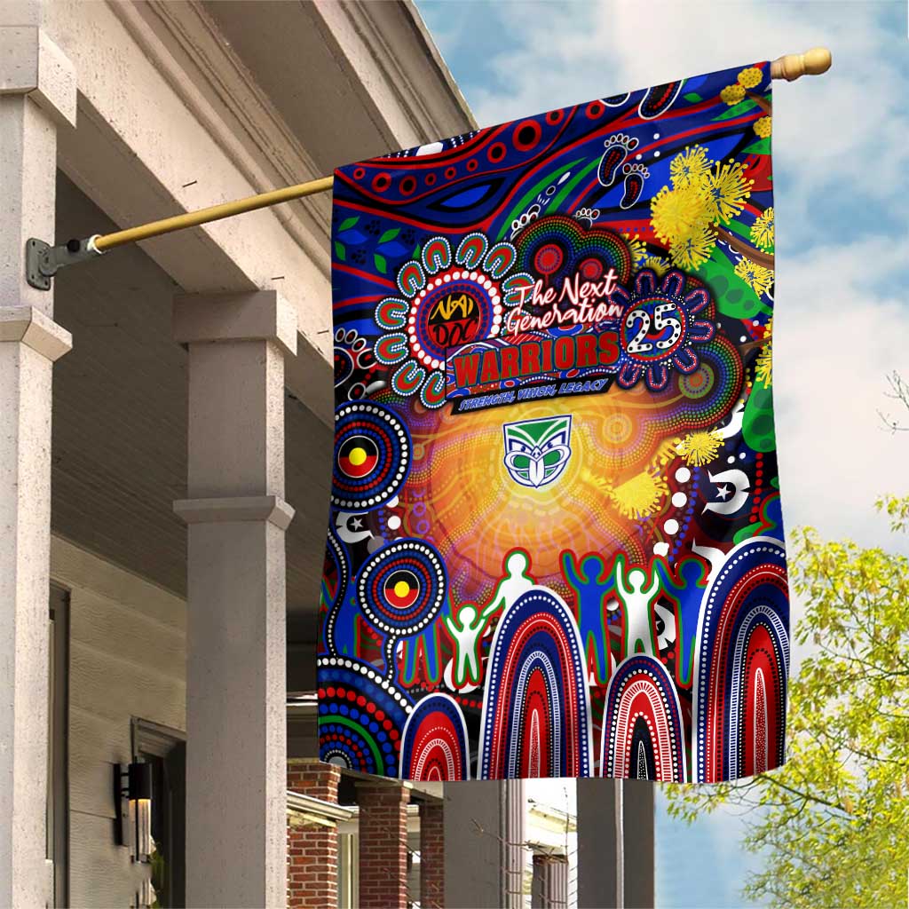 NAIDOC Week 2025 Warriors Rugby Garden Flag Aboriginal Dot Painting