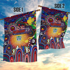 NAIDOC Week 2025 Warriors Rugby Garden Flag Aboriginal Dot Painting