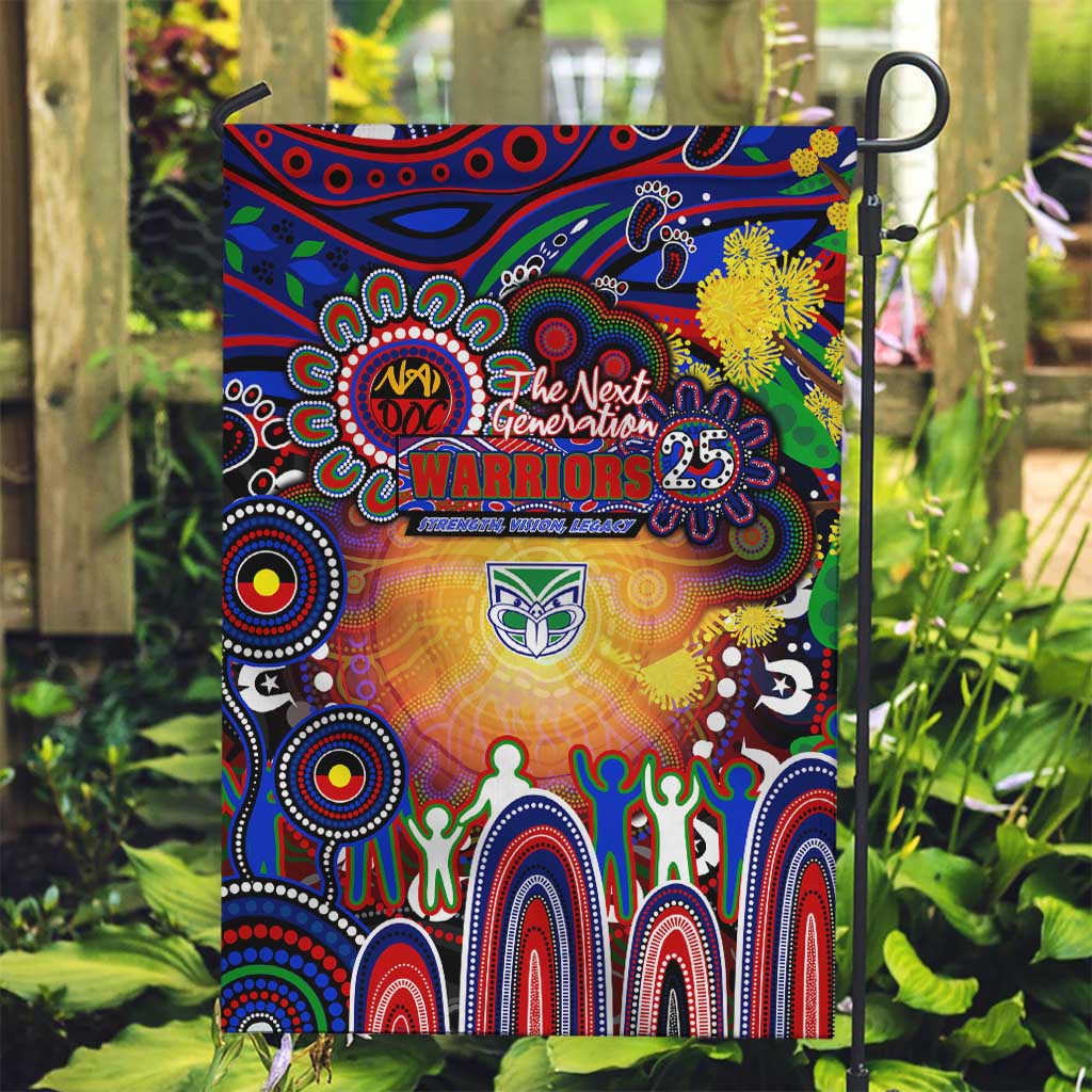 NAIDOC Week 2025 Warriors Rugby Garden Flag Aboriginal Dot Painting