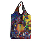 NAIDOC Week 2025 Warriors Rugby Grocery Bag Aboriginal Dot Painting