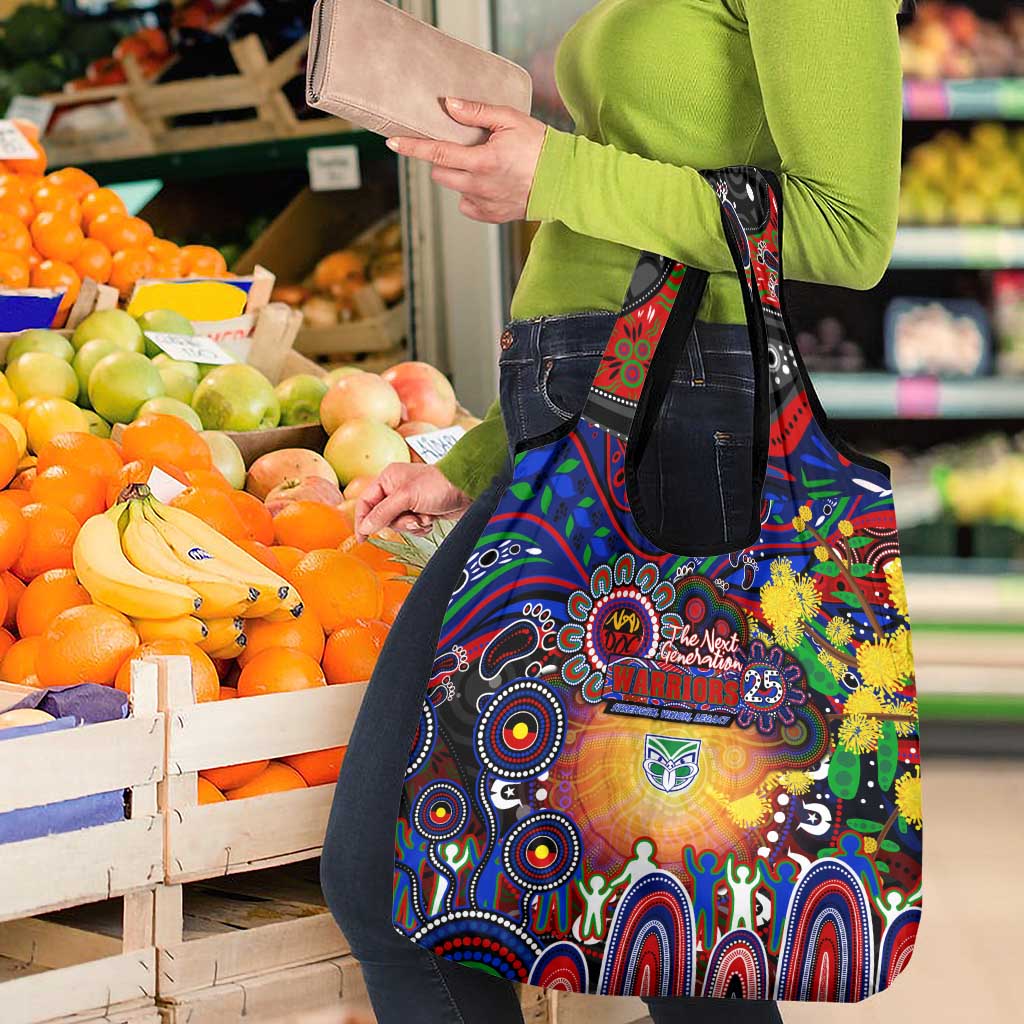 NAIDOC Week 2025 Warriors Rugby Grocery Bag Aboriginal Dot Painting