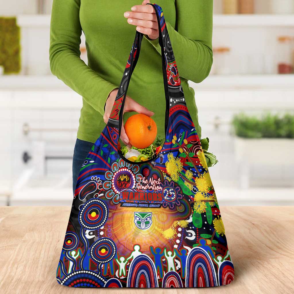 NAIDOC Week 2025 Warriors Rugby Grocery Bag Aboriginal Dot Painting