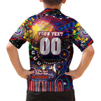 Personalised NAIDOC Week 2025 Warriors Rugby Hawaiian Shirt Aboriginal Dot Painting