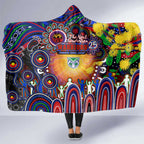NAIDOC Week 2025 Warriors Rugby Hooded Blanket Aboriginal Dot Painting