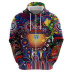 Personalised NAIDOC Week 2025 Warriors Rugby Hoodie Aboriginal Dot Painting