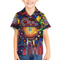 Personalised NAIDOC Week 2025 Warriors Rugby Kid Hawaiian Shirt Aboriginal Dot Painting