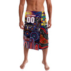 Personalised NAIDOC Week 2025 Warriors Rugby Lavalava Aboriginal Dot Painting