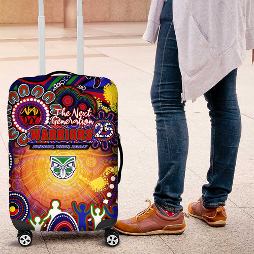 NAIDOC Week 2025 Warriors Rugby Luggage Cover Aboriginal Dot Painting