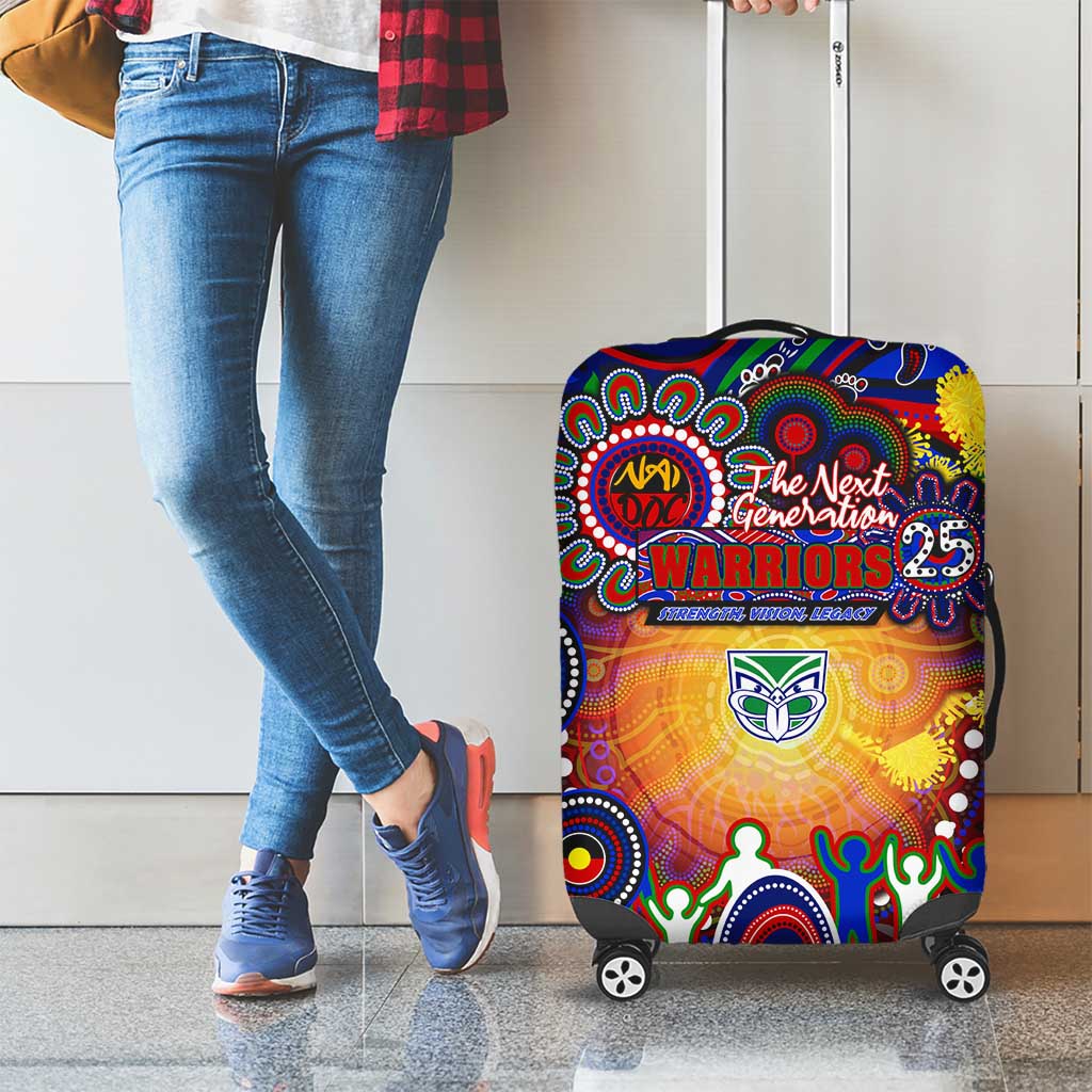 NAIDOC Week 2025 Warriors Rugby Luggage Cover Aboriginal Dot Painting