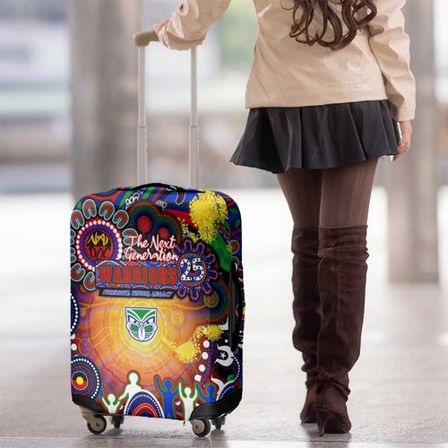 NAIDOC Week 2025 Warriors Rugby Luggage Cover Aboriginal Dot Painting