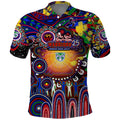Personalised NAIDOC Week 2025 Warriors Rugby Polo Shirt Aboriginal Dot Painting