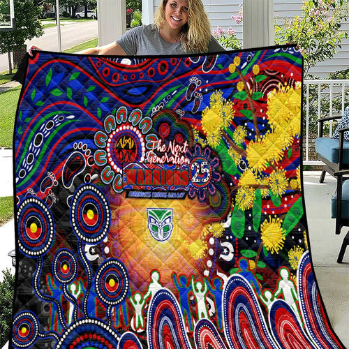 NAIDOC Week 2025 Warriors Rugby Quilt Aboriginal Dot Painting