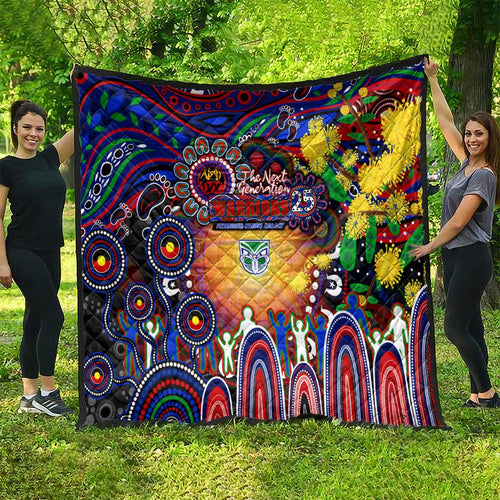 NAIDOC Week 2025 Warriors Rugby Quilt Aboriginal Dot Painting