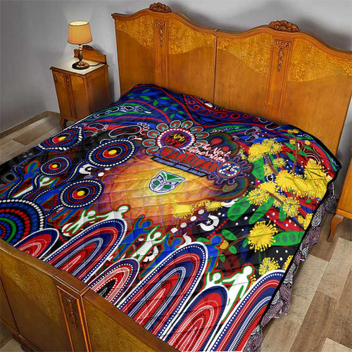 NAIDOC Week 2025 Warriors Rugby Quilt Aboriginal Dot Painting