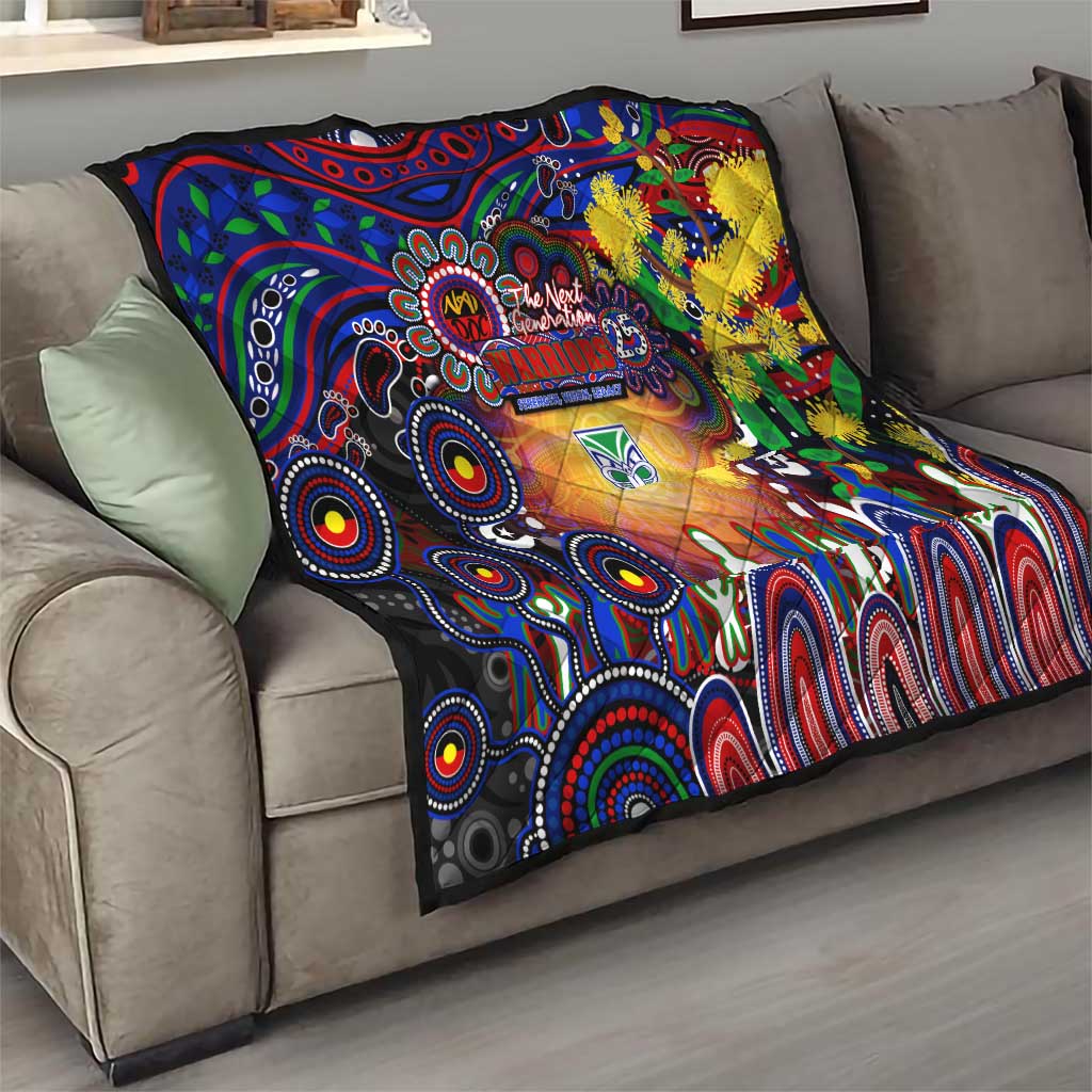 NAIDOC Week 2025 Warriors Rugby Quilt Aboriginal Dot Painting