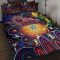 NAIDOC Week 2025 Warriors Rugby Quilt Bed Set Aboriginal Dot Painting