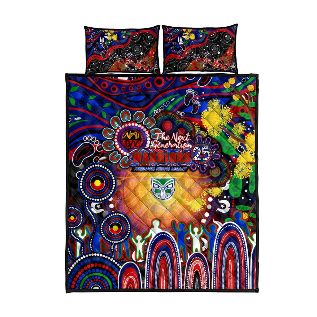 NAIDOC Week 2025 Warriors Rugby Quilt Bed Set Aboriginal Dot Painting
