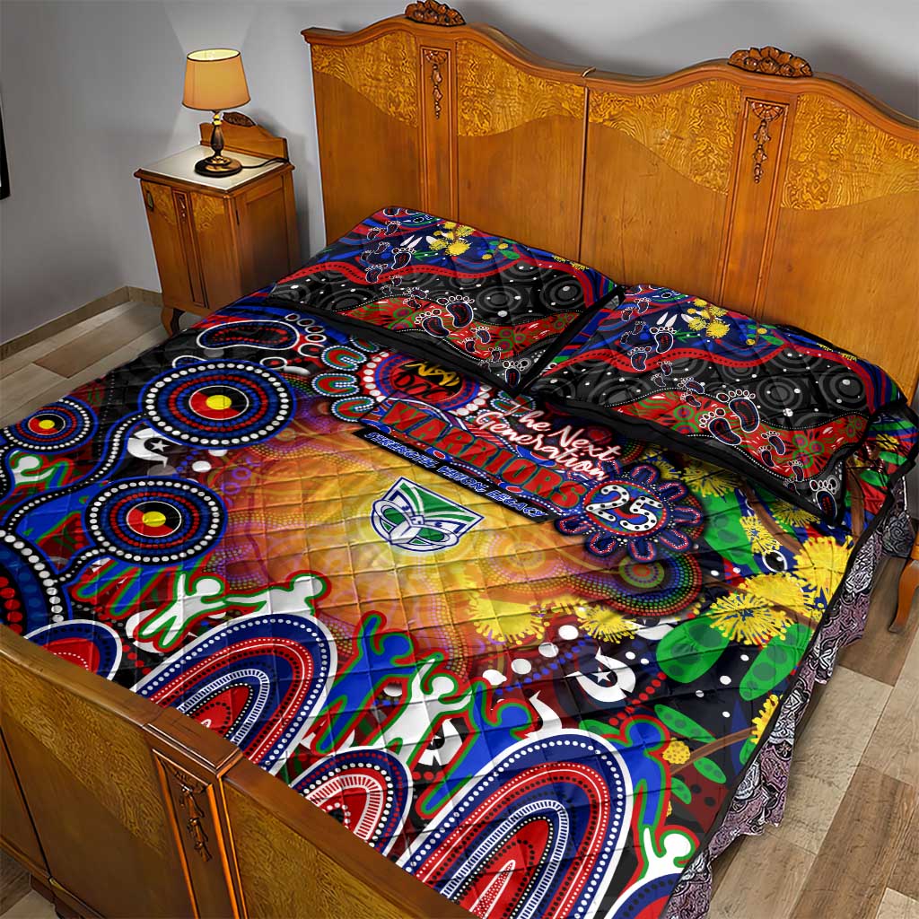 NAIDOC Week 2025 Warriors Rugby Quilt Bed Set Aboriginal Dot Painting