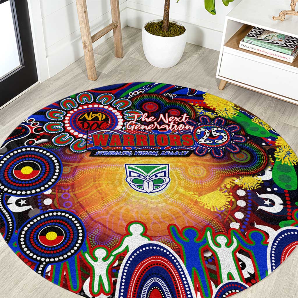 NAIDOC Week 2025 Warriors Rugby Round Carpet Aboriginal Dot Painting