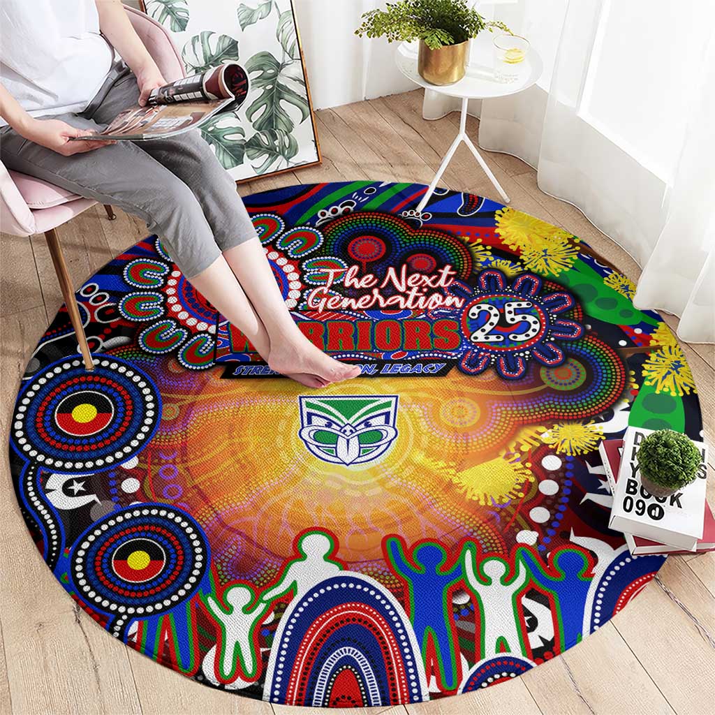 NAIDOC Week 2025 Warriors Rugby Round Carpet Aboriginal Dot Painting