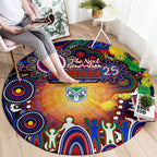 NAIDOC Week 2025 Warriors Rugby Round Carpet Aboriginal Dot Painting