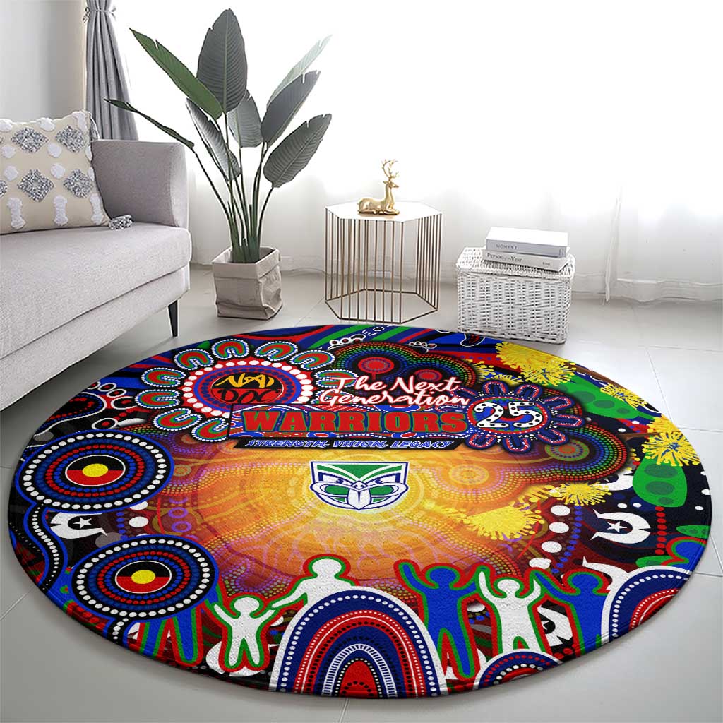 NAIDOC Week 2025 Warriors Rugby Round Carpet Aboriginal Dot Painting