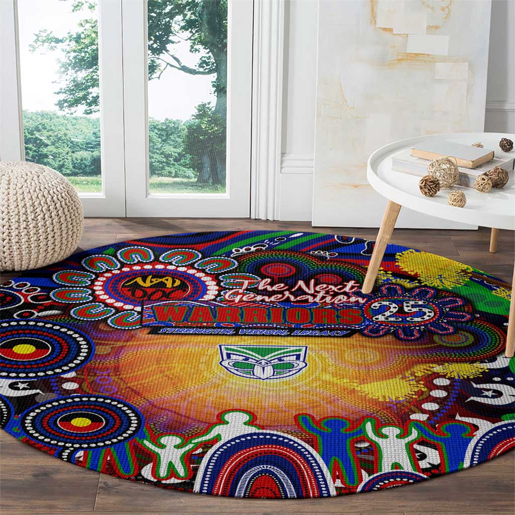 NAIDOC Week 2025 Warriors Rugby Round Carpet Aboriginal Dot Painting