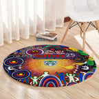 NAIDOC Week 2025 Warriors Rugby Round Carpet Aboriginal Dot Painting