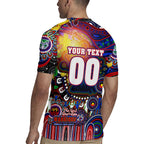 Personalised NAIDOC Week 2025 Warriors Rugby Rugby Jersey Aboriginal Dot Painting