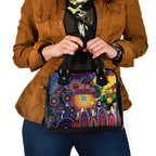 NAIDOC Week 2025 Warriors Rugby Shoulder Handbag Aboriginal Dot Painting