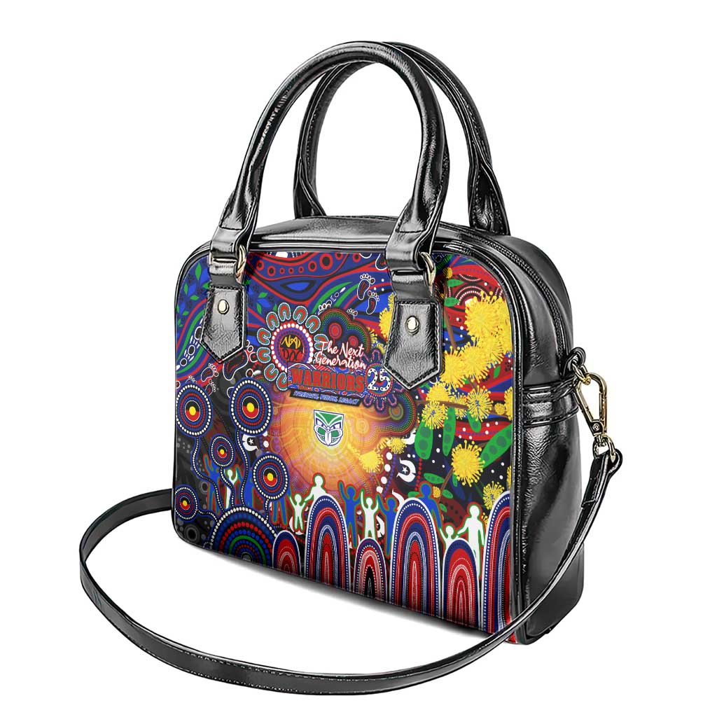 NAIDOC Week 2025 Warriors Rugby Shoulder Handbag Aboriginal Dot Painting