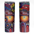 NAIDOC Week 2025 Warriors Rugby Skinny Tumbler Aboriginal Dot Painting